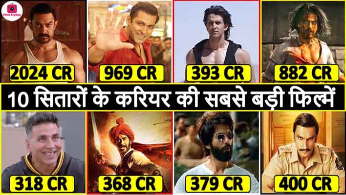Top 10 Bollywood Actors and their Highest Grossing Movies of All Time
