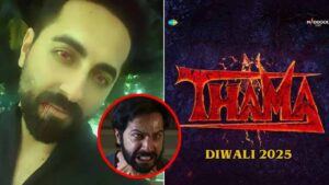 Varun Dhawan shoot for his cameo in Thama with Ayushmann Khurrana